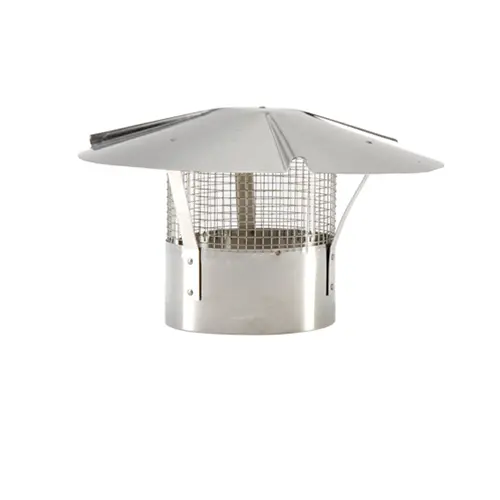 Screened Chimney Cap — 5 or 6 in, Galvanized or Stainless